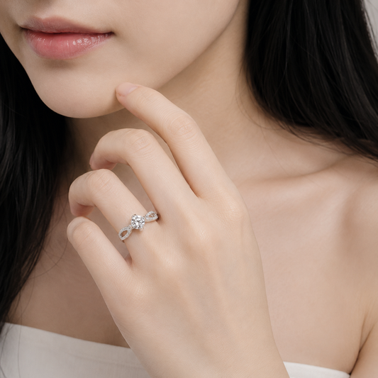 Interlace 交織 鑽戒 30分 50分 DG00979
