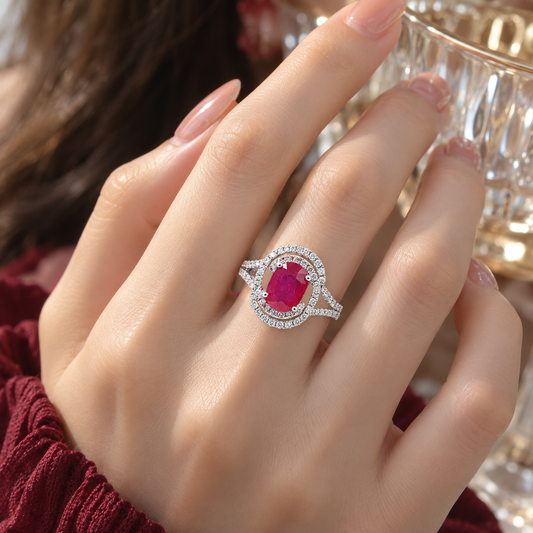 紅寶石女戒 2克拉 RG00241