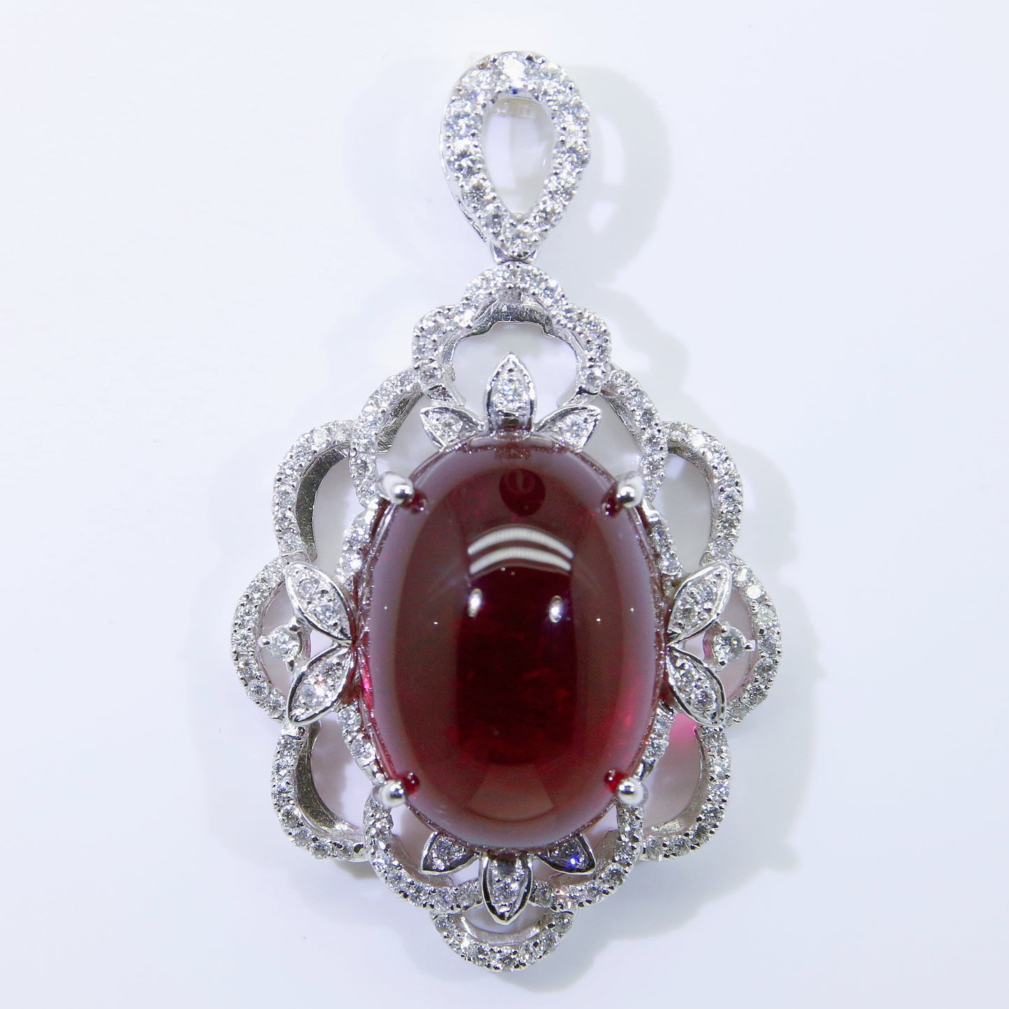 碧璽墜子 紅 29克拉 KD00046