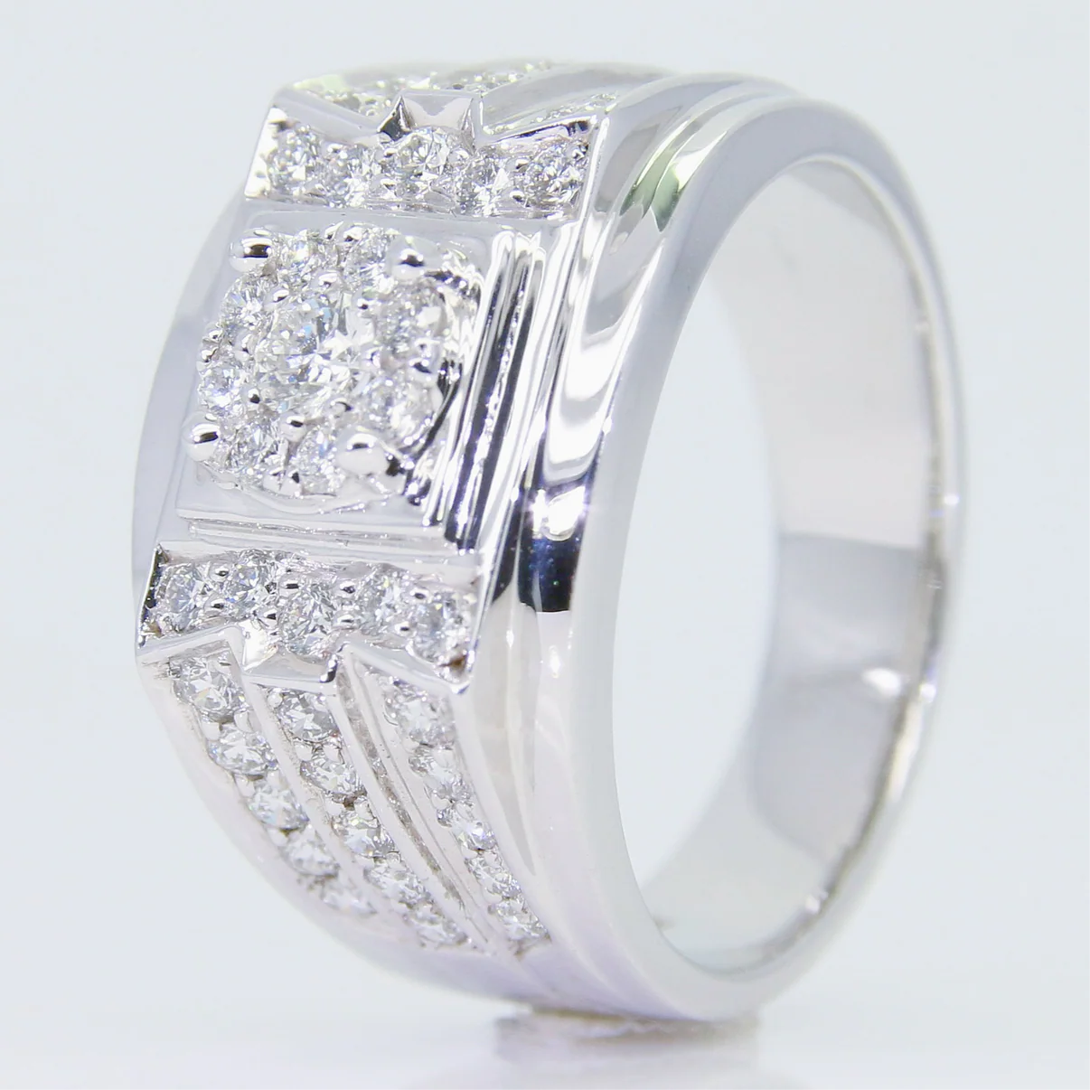 鑽石男戒 50分-1克拉 組合鑽 空台 DM00367