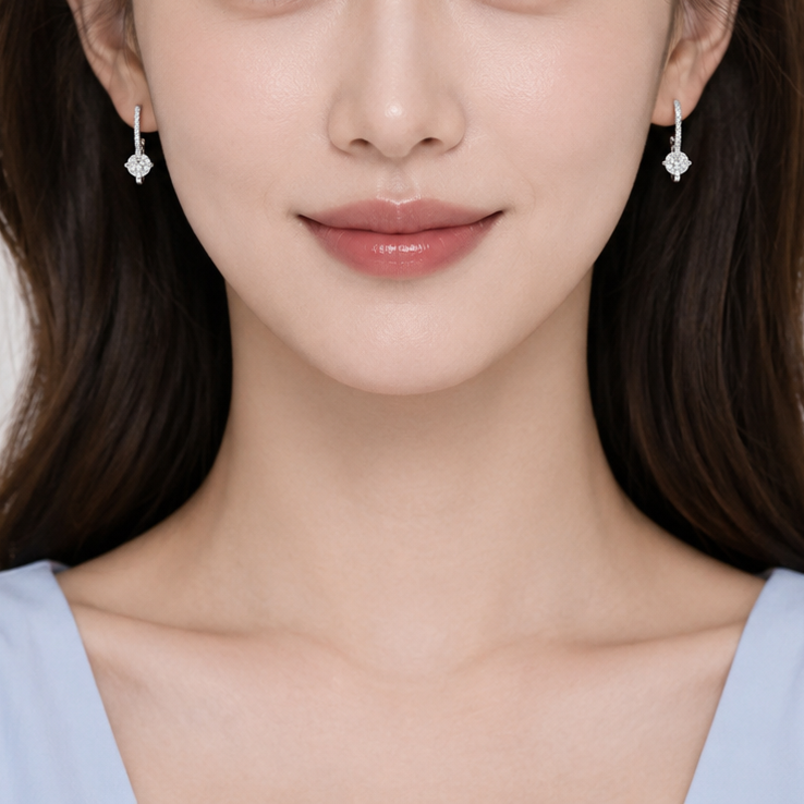 Florence 花映 鑽石耳環 DE00054
