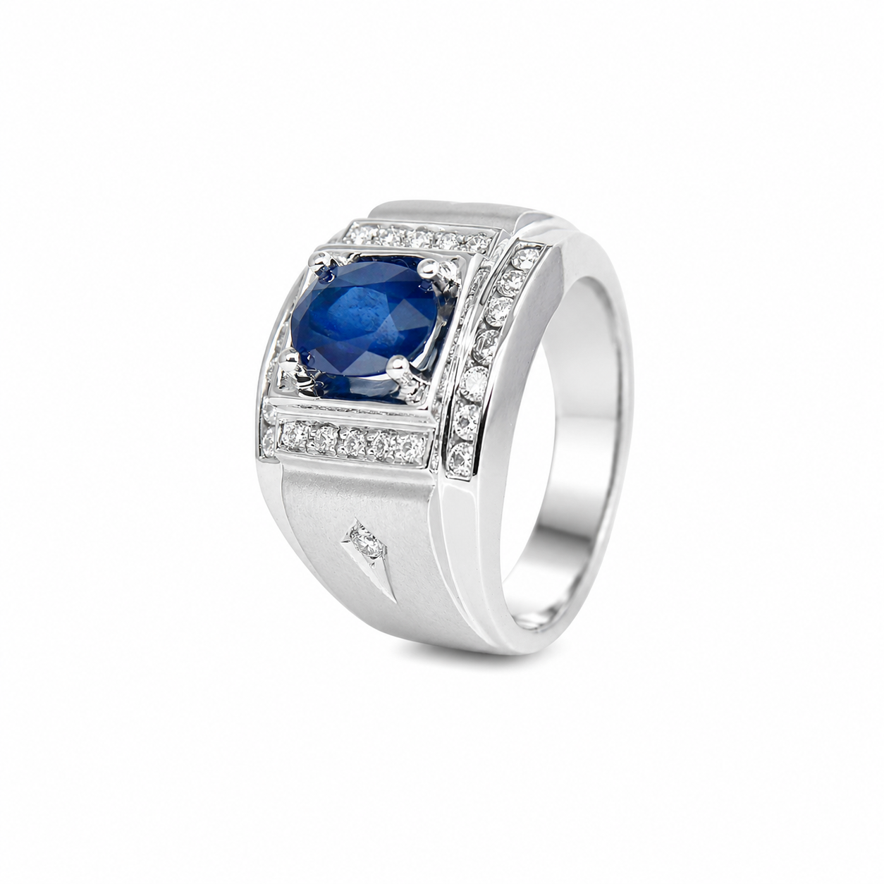 藍寶石男戒 2克拉 SM00731