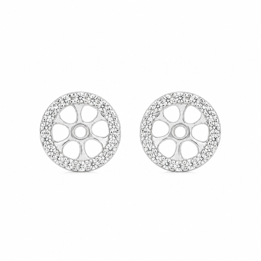 Rosette 花冠 鑽石耳環 放大圈 DE00074