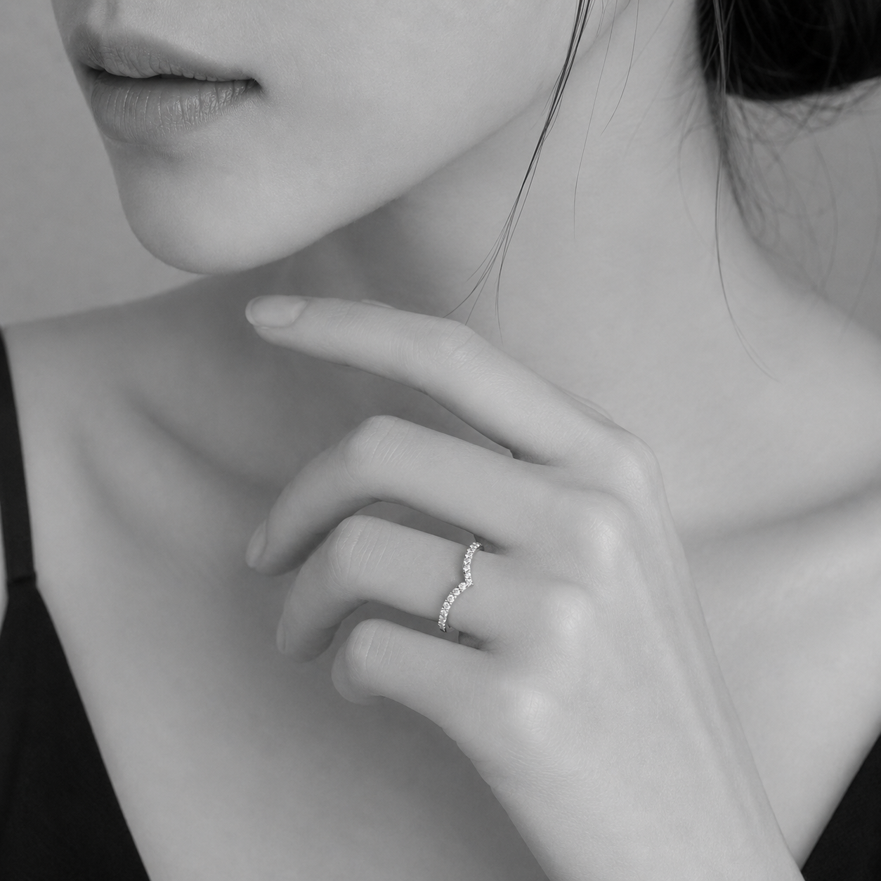 V Shape V形線戒 21分 鑽戒 DG01468