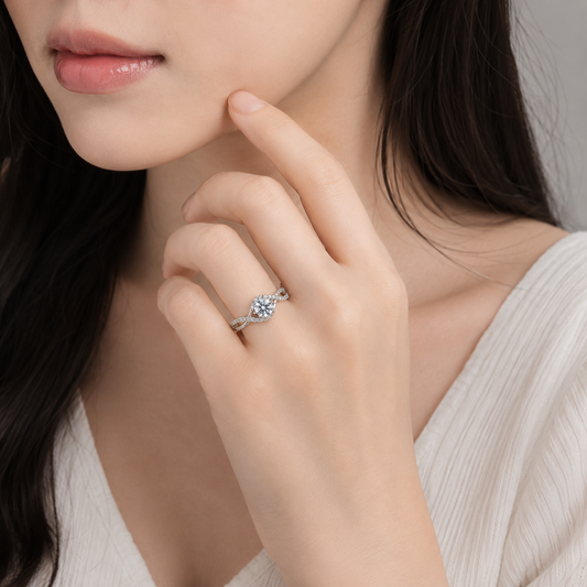 Interlace 交織 鑽戒 30分 50分 DG01364