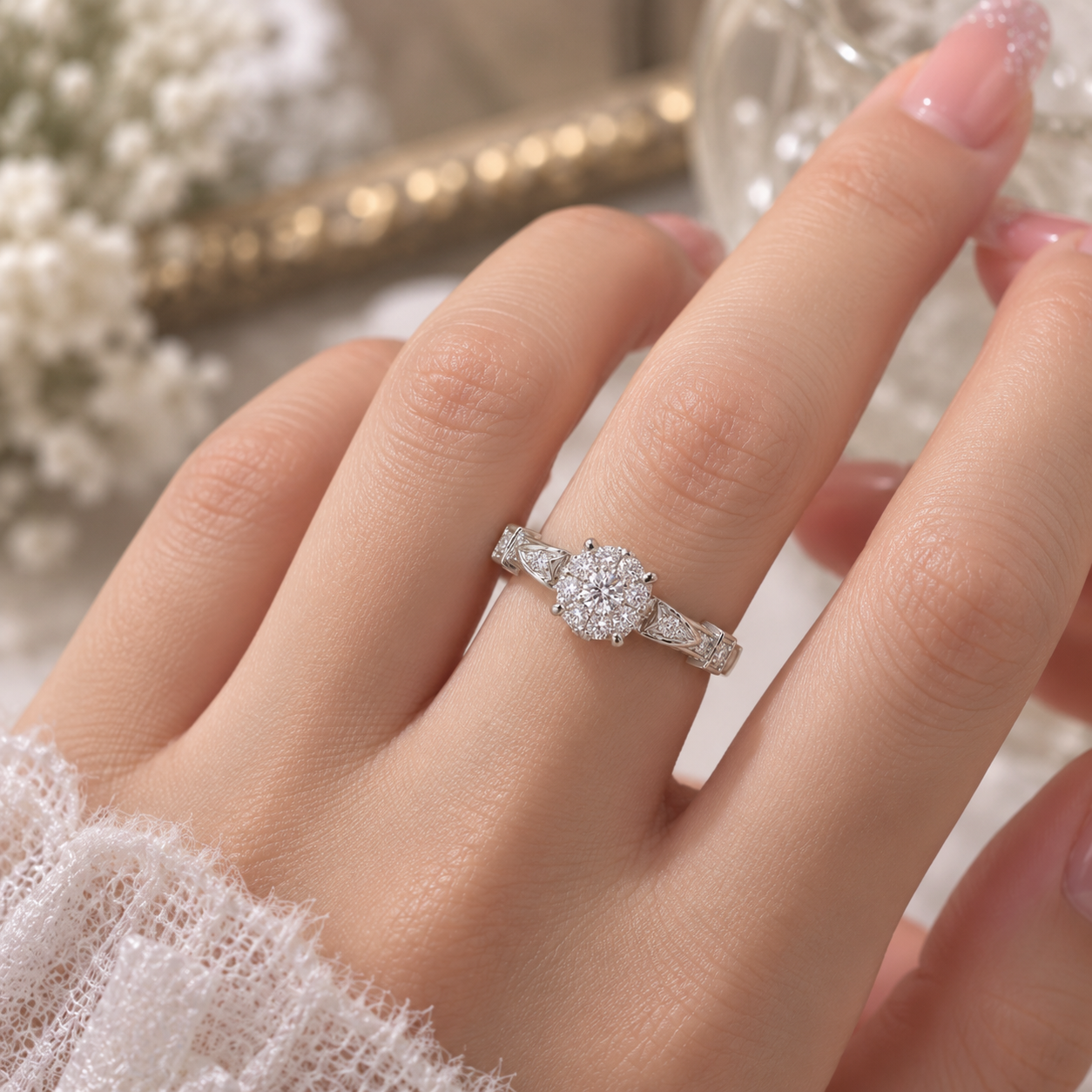 Promise 誓約 鑽戒 1克拉 DG01155