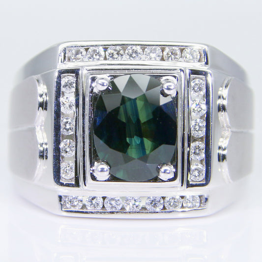 藍寶石男戒 2克拉 SM00753