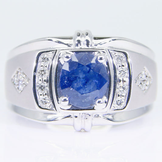 藍寶石男戒 1克拉 SM00774