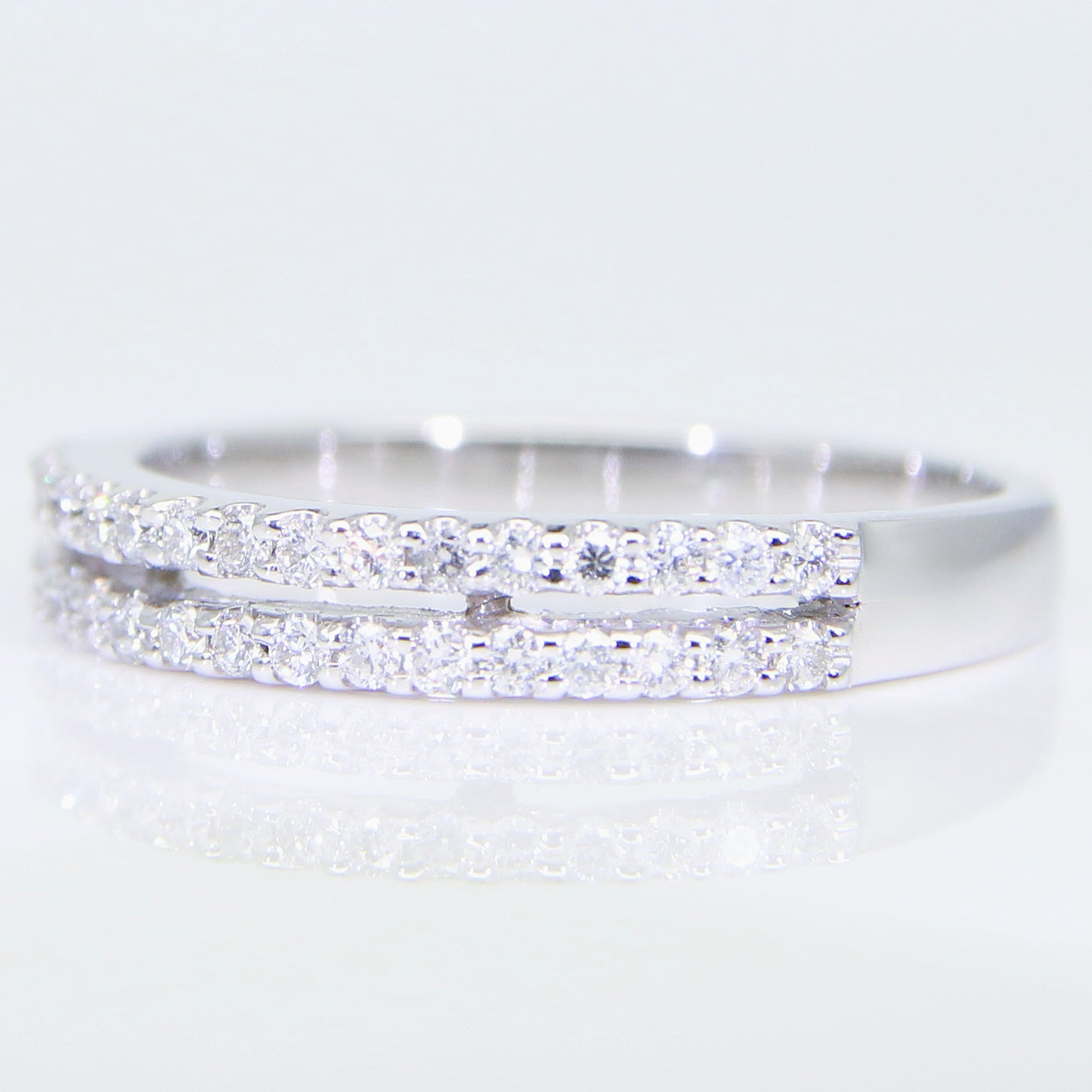 鑽石線戒 雙排 DG01653