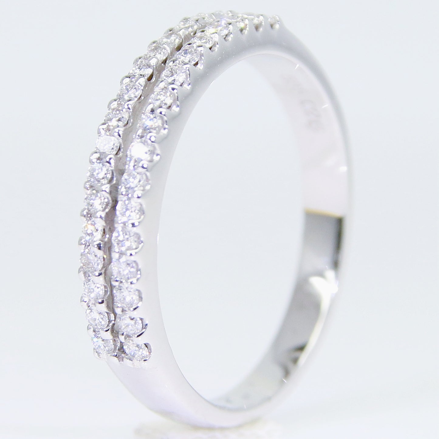 鑽石線戒 雙排 DG01653