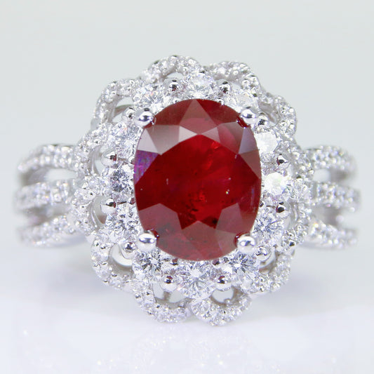 紅寶石女戒 2克拉 RG00236