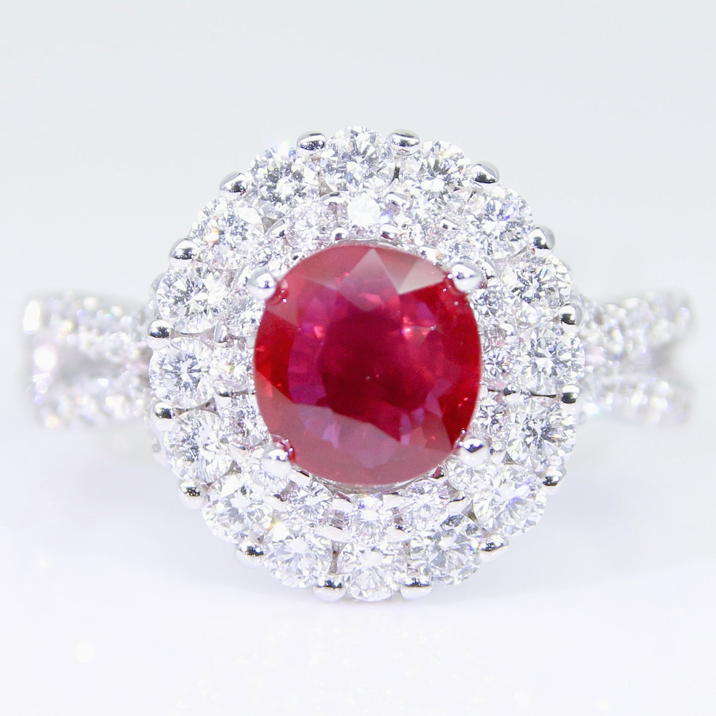 紅寶石女戒 無燒 鴿血紅 1克拉 RG00185