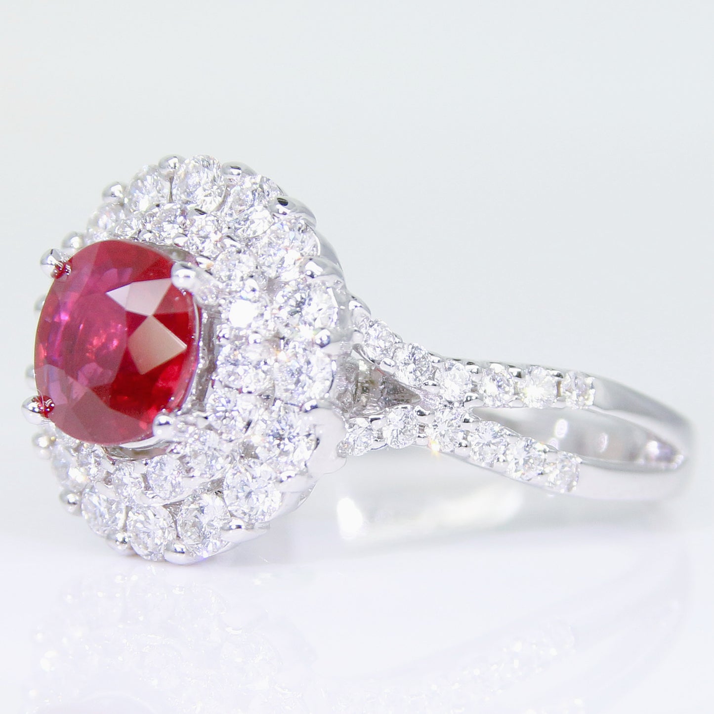 紅寶石女戒 無燒 鴿血紅 1克拉 RG00185