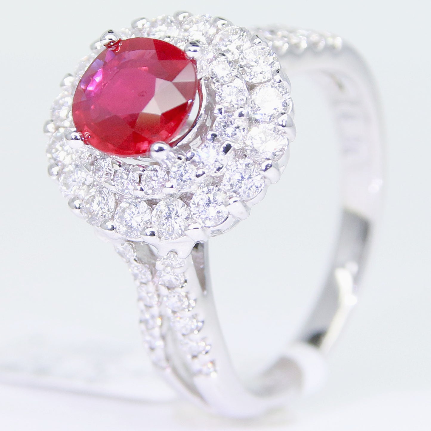 紅寶石女戒 無燒 鴿血紅 1克拉 RG00185