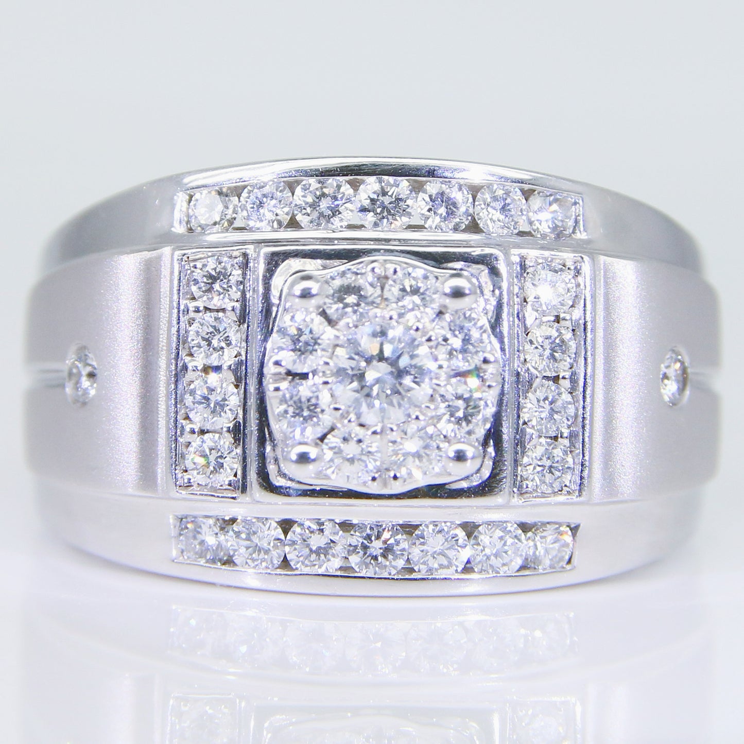 鑽石男戒 50分-1克拉 組合鑽 空台 DM00458