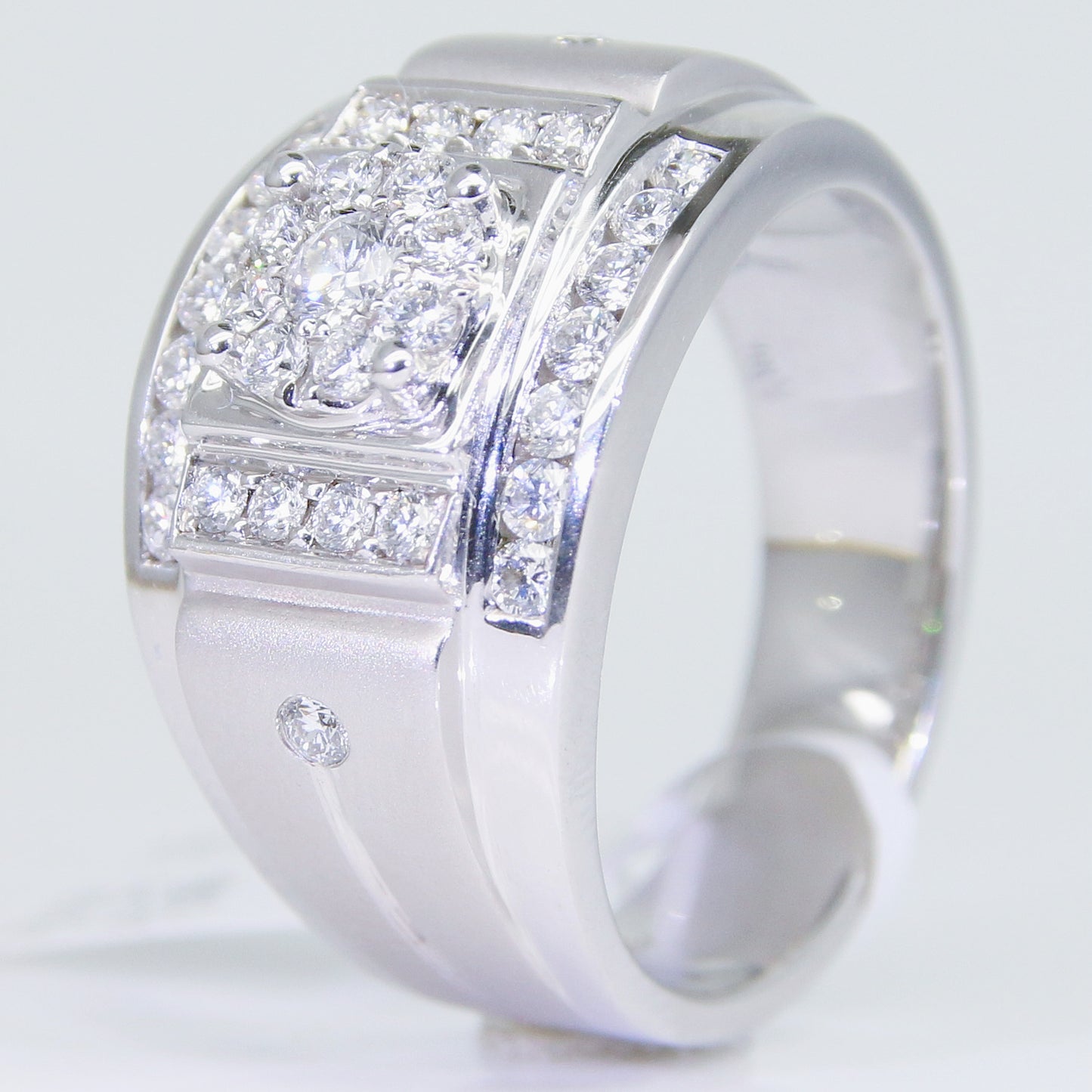 鑽石男戒 50分-1克拉 組合鑽 空台 DM00458