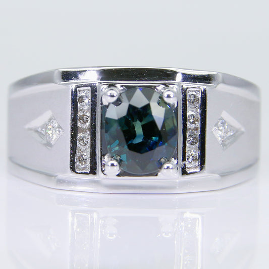 藍寶石男戒 1克拉 SM00683