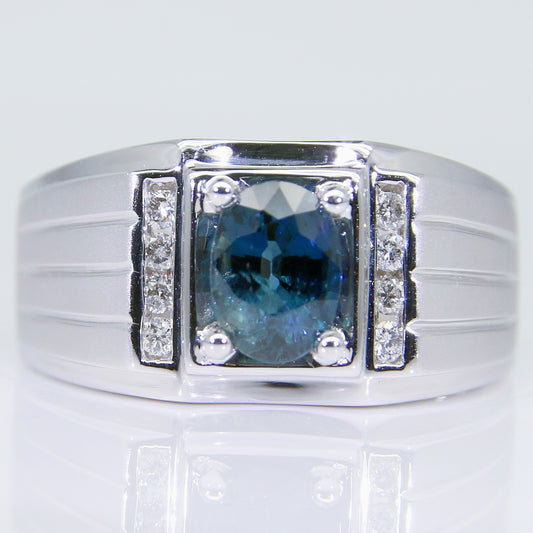 藍寶石男戒 1克拉 SM00686