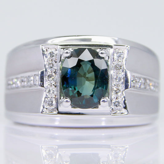 藍寶石男戒 1克拉 SM00672