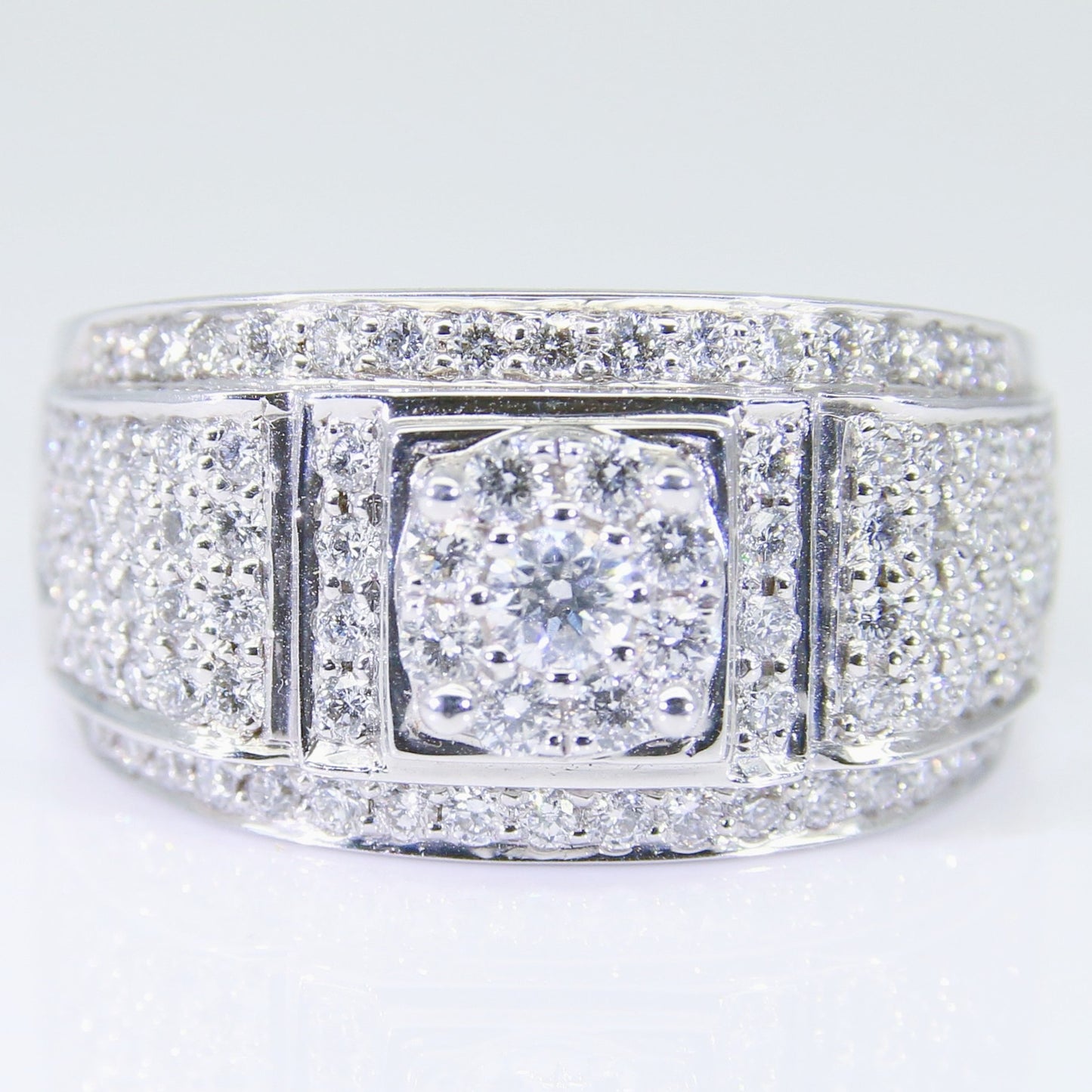 鑽石男戒 50分-1克拉 組合鑽 空台 DM00544