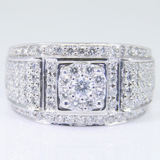 鑽石男戒 50分-1克拉 組合鑽 空台 DM00544