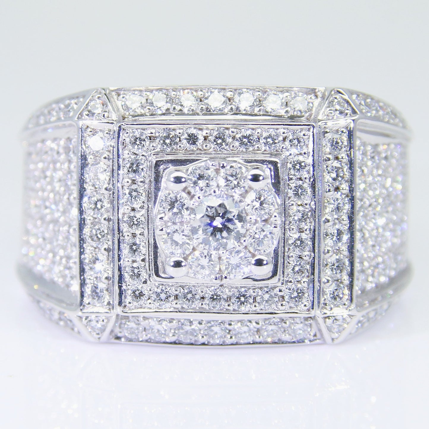 鑽石男戒 50分-2克拉 組合鑽 空台 DM00382