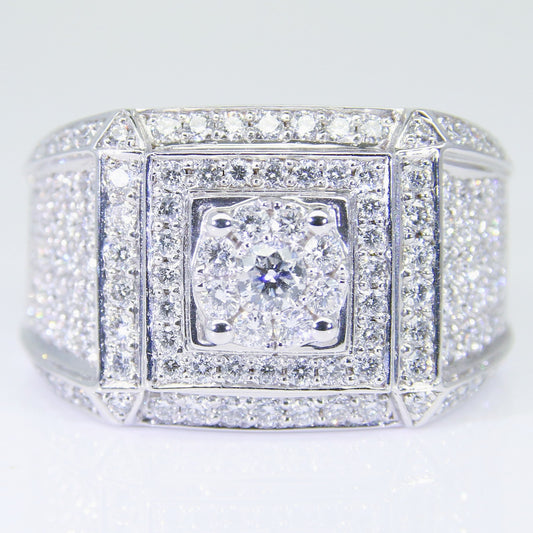 鑽石男戒 50分-2克拉 組合鑽 空台 DM00452