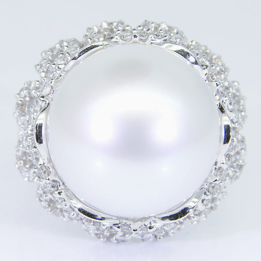 南洋白珍珠 戒指 15mm PG00063