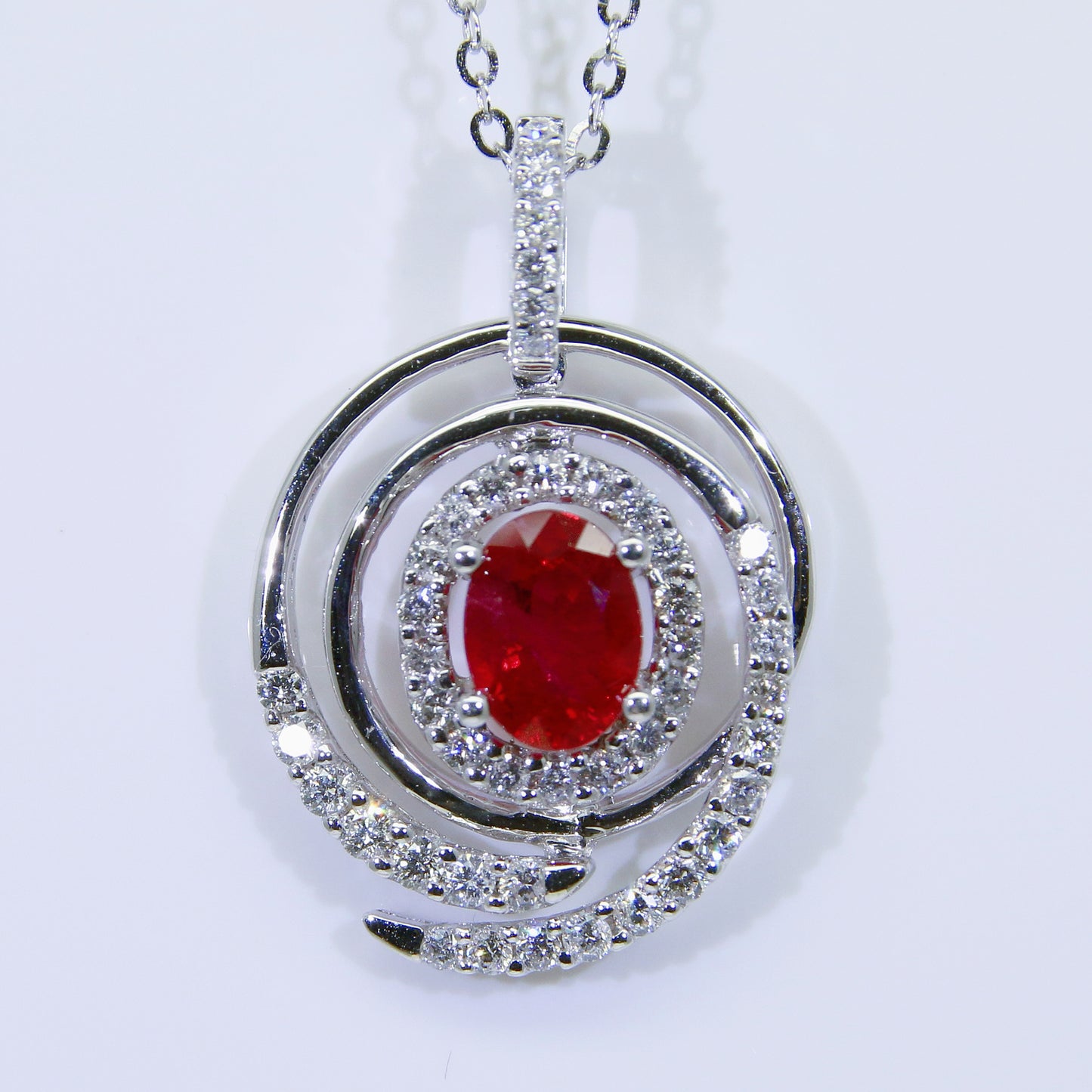 紅寶石墜子 緬甸 鴿血紅 1克拉 RD00136