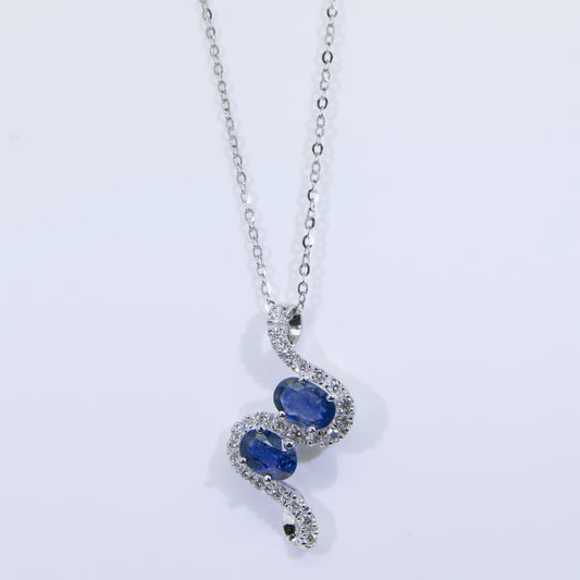 藍寶石墜子 皇家藍 1克拉 SD00246