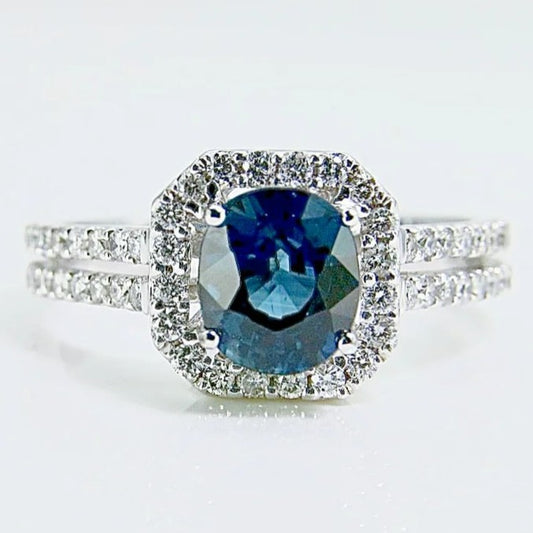 藍寶石女戒 無燒 1克拉 SG00509