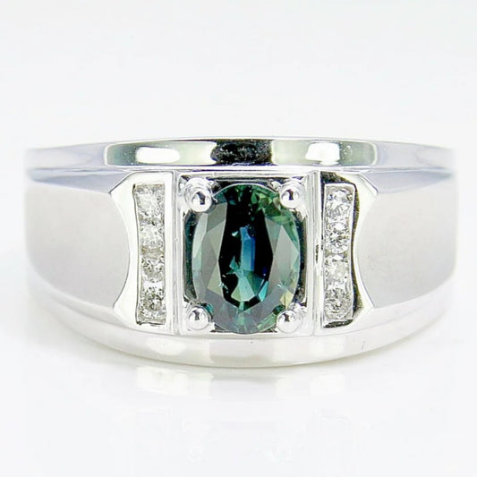 藍寶石男戒 1克拉 SM00677