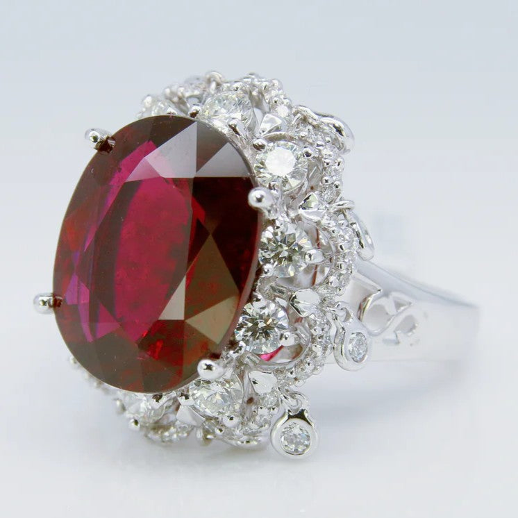 碧璽戒指 紅 10克拉 KG00044