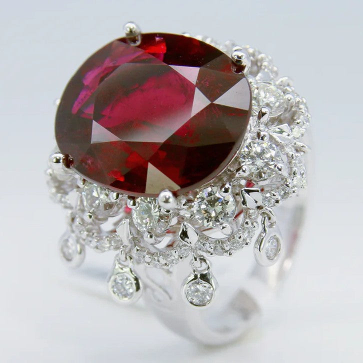 碧璽戒指 紅 10克拉 KG00044