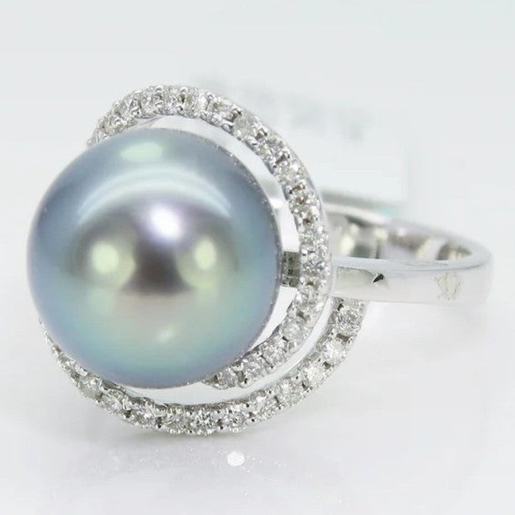 大溪地黑珍珠 戒指 11mm PG00047