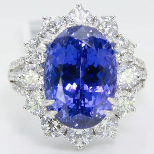 丹泉石戒指 GIA 無燒 11克拉 UG00003