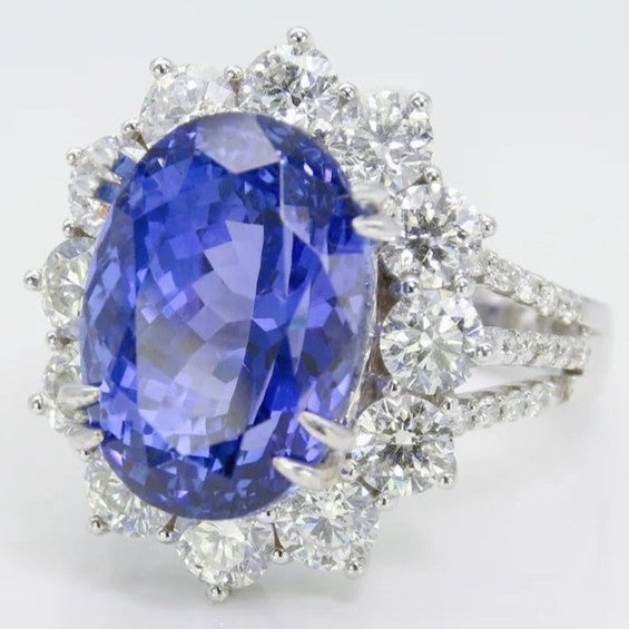 丹泉石戒指 GIA 無燒 11克拉 UG00003