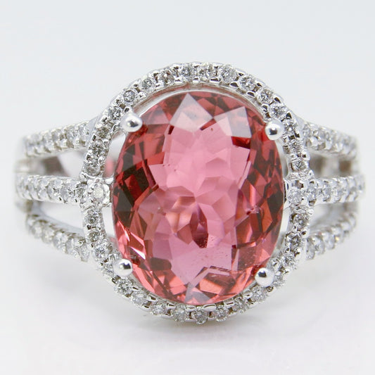 碧璽戒指 橙紅 4克拉 KG00026