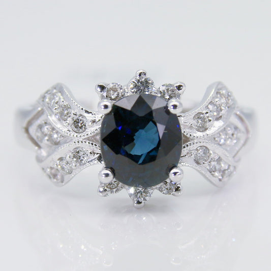 藍寶石女戒 1克拉 SG00478