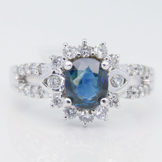 藍寶石女戒 1克拉 SG00351