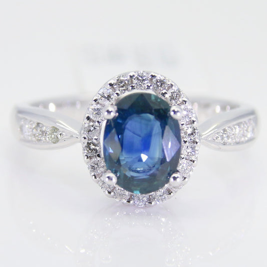 藍寶石女戒 1克拉 SG00515