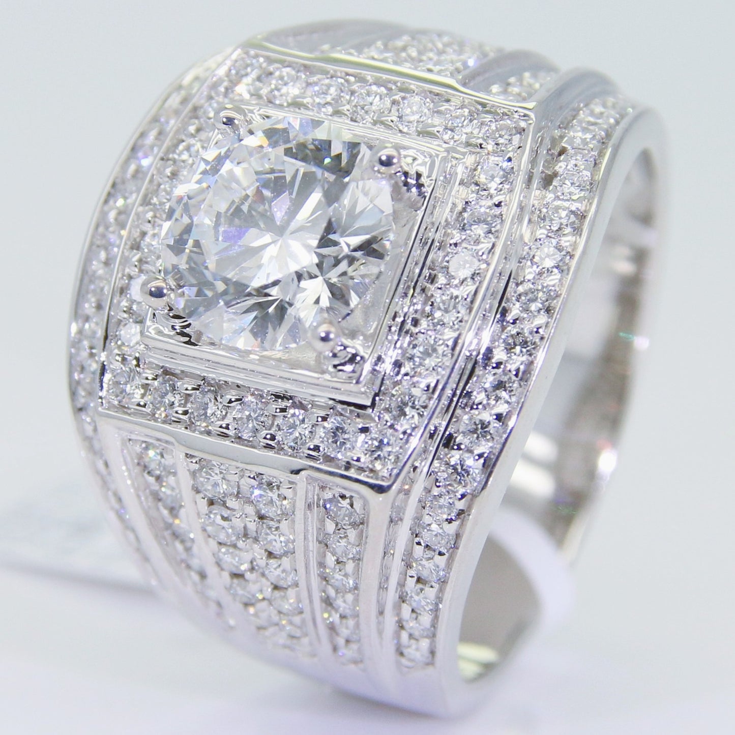 培育鑽石 2克拉 鑽石男戒 DM00720