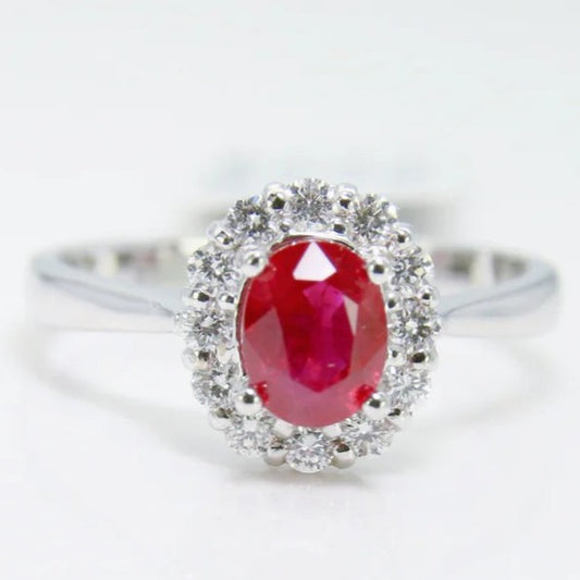 紅寶石女戒 緬甸 鴿血紅 0.95克拉 RG00210
