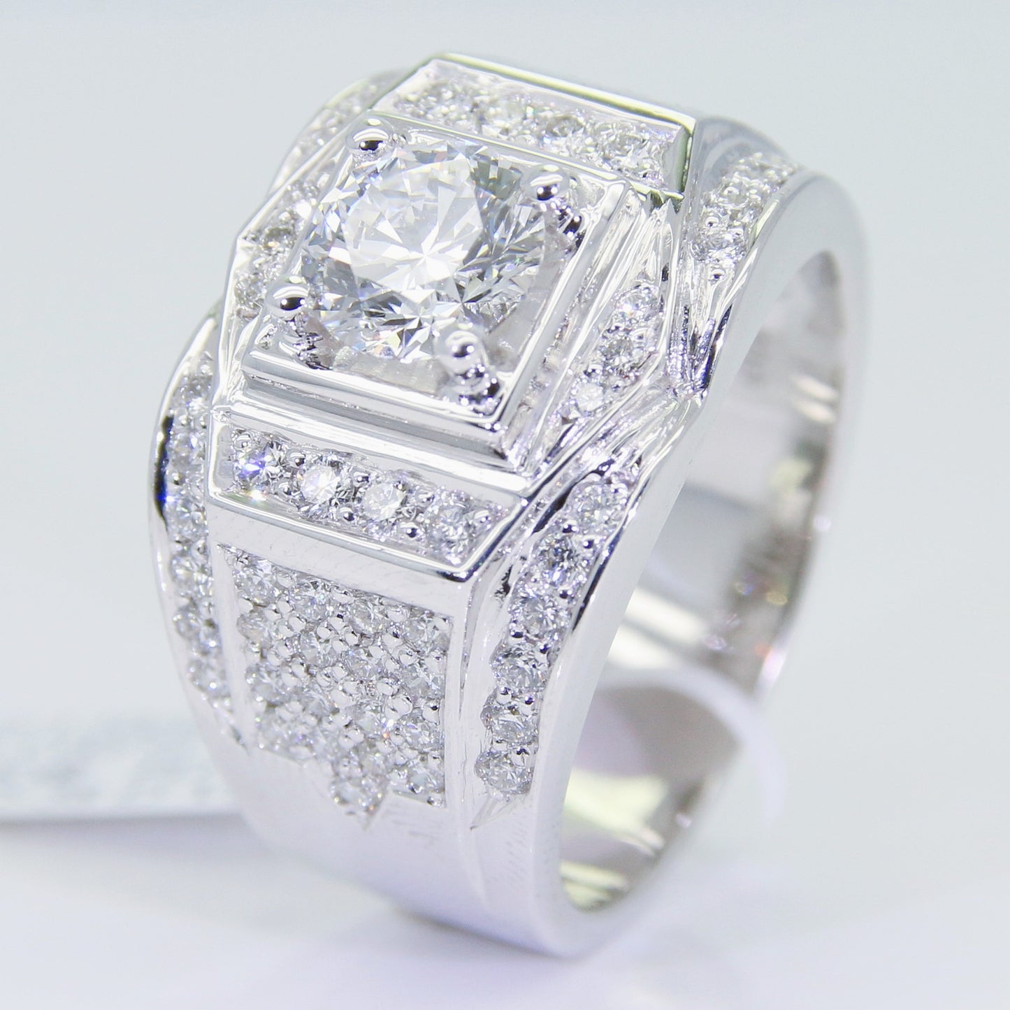 培育鑽石 1克拉 鑽石男戒 DM00731