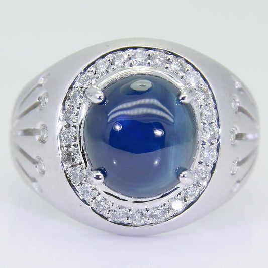 藍寶石男戒 6克拉 SM00626