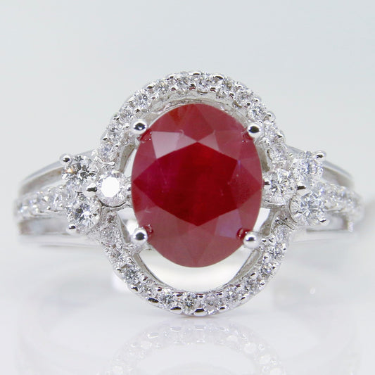 紅寶石女戒 緬甸 3克拉  RG00170