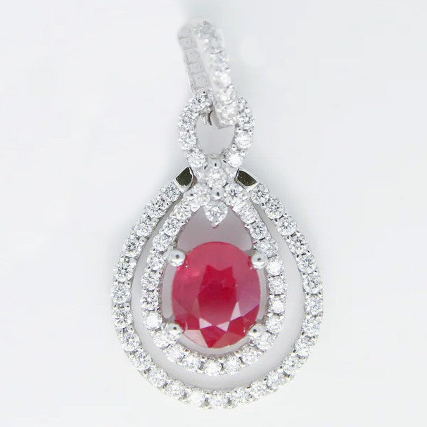 紅寶石墜子 緬甸 鴿血紅 1克拉 RD00132