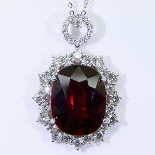 碧璽墜子 紅 17克拉 KD00045