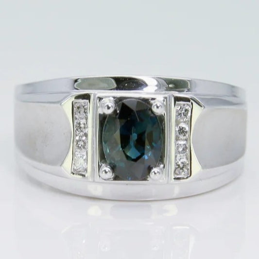 藍寶石男戒 1克拉 SM00678