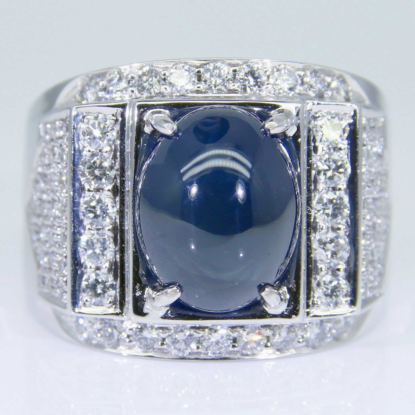 藍寶石男戒 7克拉 SM00653